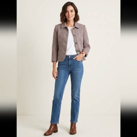 Sigrid Olsen Jackets & Blazers - Sigrid Olsen short Multi-color tweed jacket size 2 Versatile